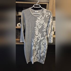 Calvin Klein Silver Knit Top